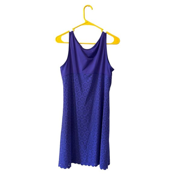 Title Nine Purple Sheath Mini Dress Sleeveless Scoop Neck - Picture 2 of 8